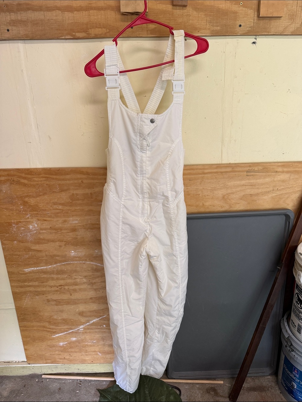 White Women’s Insulated Bib Jumpsuit